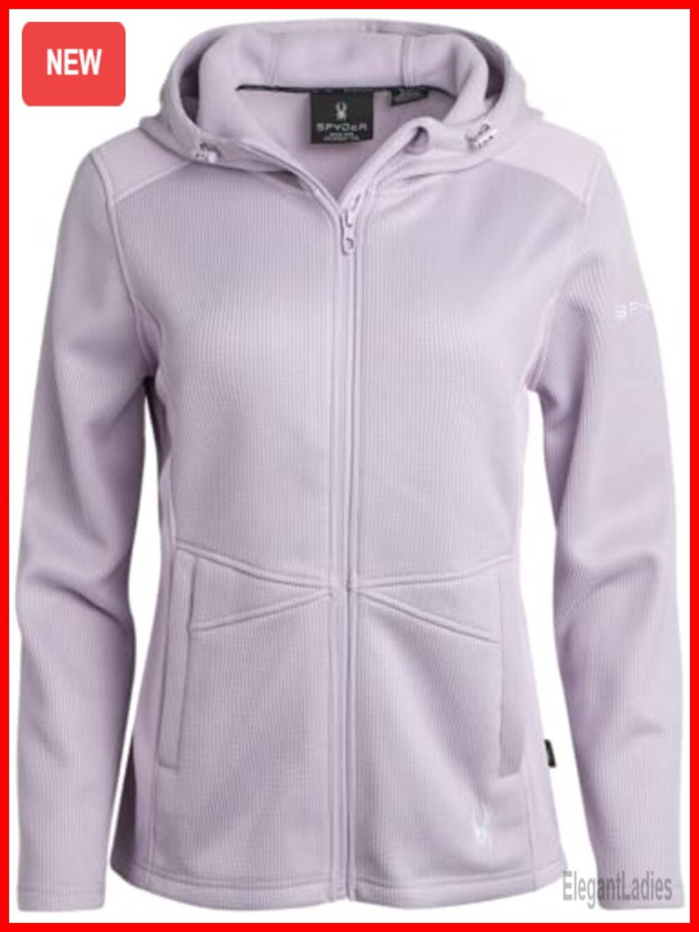 Womens Fleece Jacket Hooded Lightweight Full Zip Active Outdoor Layer